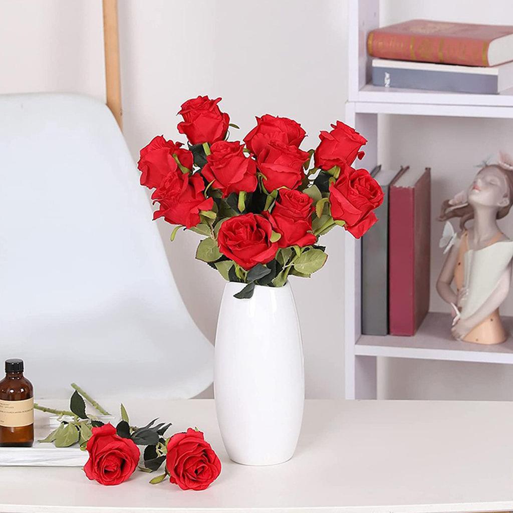 Имитация вечеринки, однотонная роза, искусственная имитация растений, украшение атмосферы, цветы, 1 комплект.10 шт.