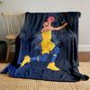 Basketball Player Dynamic Action Yellow Sportswear bedroom Blanket for Livingroom Couch lunch break Soft throw for Friend's festival Gift