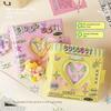 New Kawaii Butterfly Photo Album PVC Love Heart Hollow 3In Card Holder Mini Idol Card Collection