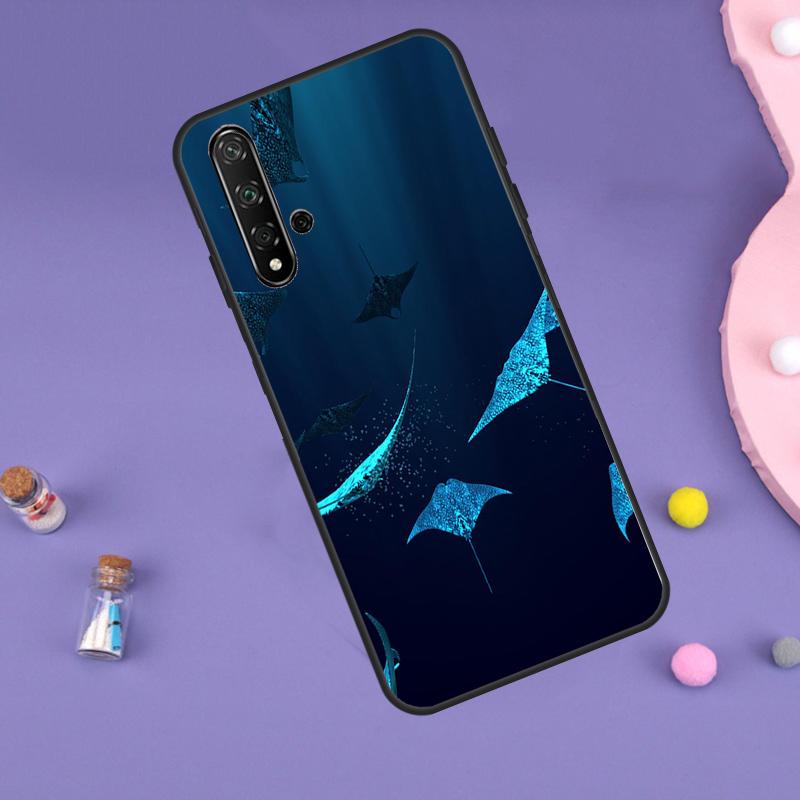 Чехол с животным Скатом для Huawei Nova 10 9 SE 3i 7i 8i 11i 12i Y60 Y61 Y70 Y72 Y73 Y90 Y91 P20 P30 P40 Lite