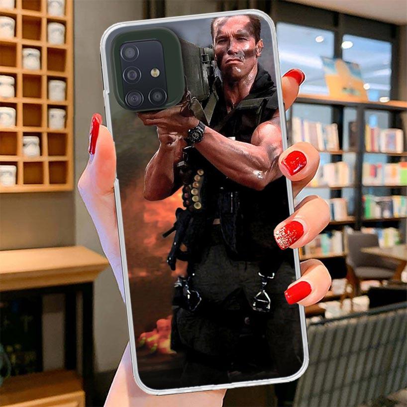 Arnold Schwarzenegger Terminator Cover Phone Case For Samsung Galaxy A12 A22 A32 A52 A72 A02S Phone Case Note 20 Ultra 10 S10 Pl