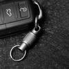 Mini Titanium Keychain 360° Rotation Universal Key Detachable Compact Quick Buckle Chain