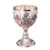 Metal Wine Glasses Retro Dinnerware Goblet Vintage European Style Spirit Vodka Champagne Glasses for Bar Home Decor