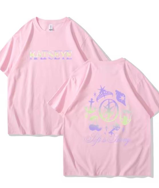 2026 Hot Katseye Funny Print Tshirt Unisex Unisex Casual Graphic Tees Tops Unisex Korean Style T Shirt Gothic Y2k Tshirt Clothes