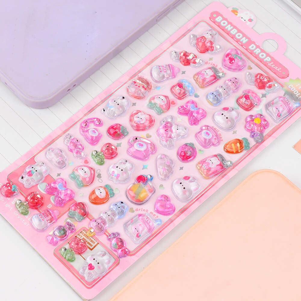 Mobile Phone Decoration 3D Stickers DIY Acrylic Diamond Patch Funny Gooka Decorative Stickers