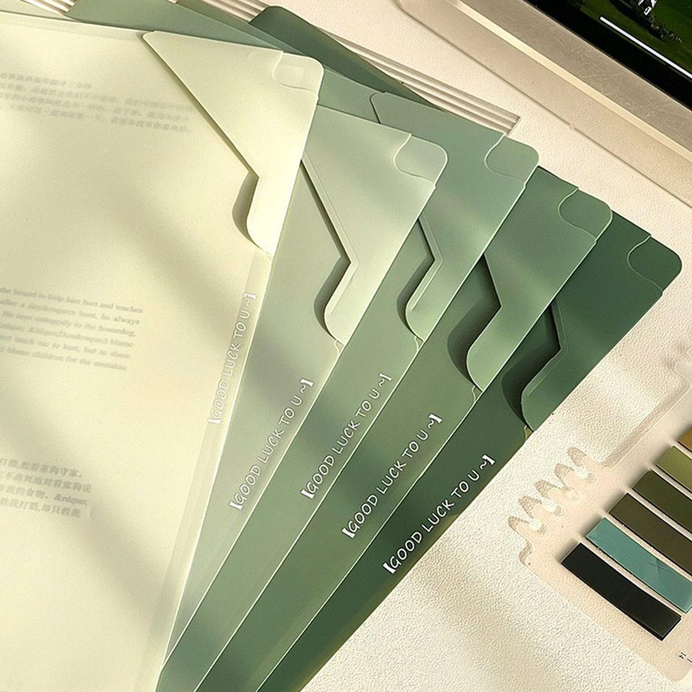 5pcs/set Waterproof File Folders Plastic File Organizer Creative Sorting Storage Bag Stationery