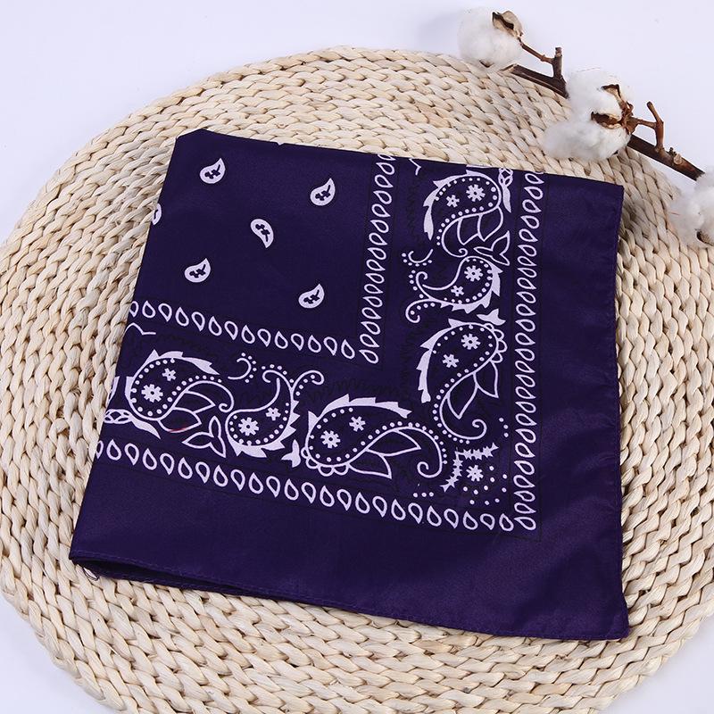 New Fashion Hip Hop Cotton Bandana Square Scarf Black Red Headband Printed for Boys/Girls