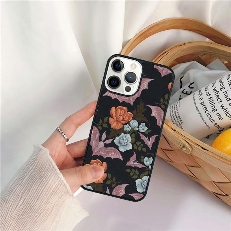 Goth Vampire Bat Gothic Celular Mobile Smartphone Cases For iPhone 17 Air 16e 15 14 12 13 11 Pro MAX Plus Fundas