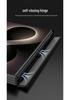 Защитный чехол-книжка Samsung Z Fold8 Ultra с кнопками-защелками, мраморным дизайном и металлической подставкой-шарниром