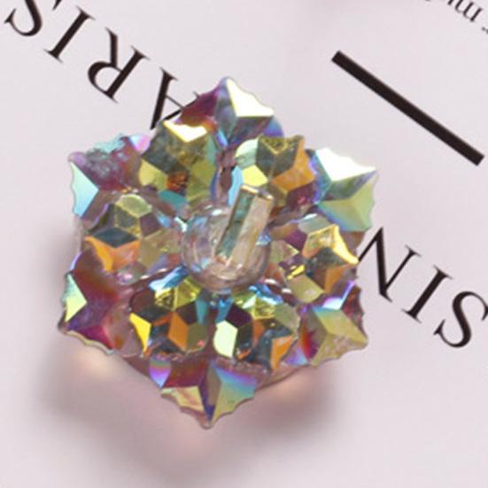 Lotus Shape Nail Display Stand Flexible Mini Practice Holder Aurora Showing Shelf Tools for Manicure