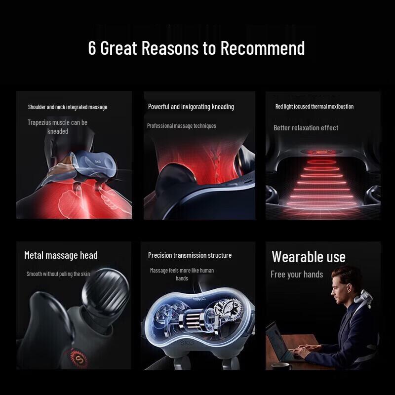 SKG H7 Shoulder Neck Massager CN plug (adapter included)