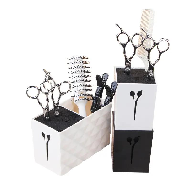 Professional Comb Scissors Storage Box Large Scissors Holder Box Hairdressing Combs Clips Organizer Racks Hairdressing Tools