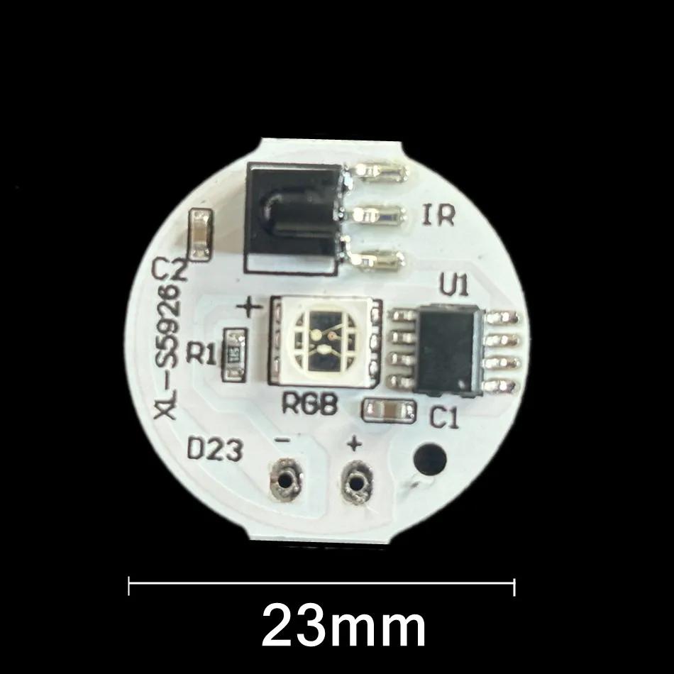Плата со светодиодной подсветкой RGB 5 В, 4 режима, цветная лампа, 2 Вт, DIY, красочный градиентный источник, ИК-пульт 24 клавиши, беспроводное включение/выключение