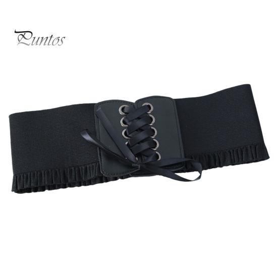 Корсетный пояс для женщин, завязывающийся на шнуровке, широкий эластичный пояс Waspie для платьев, аксессуар для костюма пирата на Хэллоуин