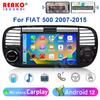 7-дюймовый Android 12 автомобильный радиоприемник для Fiat 500 с GPS-навигацией, управление рулевым колесом, мультимедиа, Carplay BT, WIFI