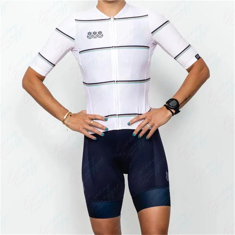Женский велокостюм Tres Pinas Classic Stripes Велоформа Велосипедная одежда Велосипед Триатлон Верх с коротким рукавом Велосипедные шорты на лямках