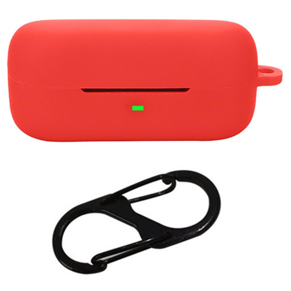 For Sony WF-C510 Bluetooth-compatible Earphones Case Soft Silicone Cover with Anti-Lost Buckle