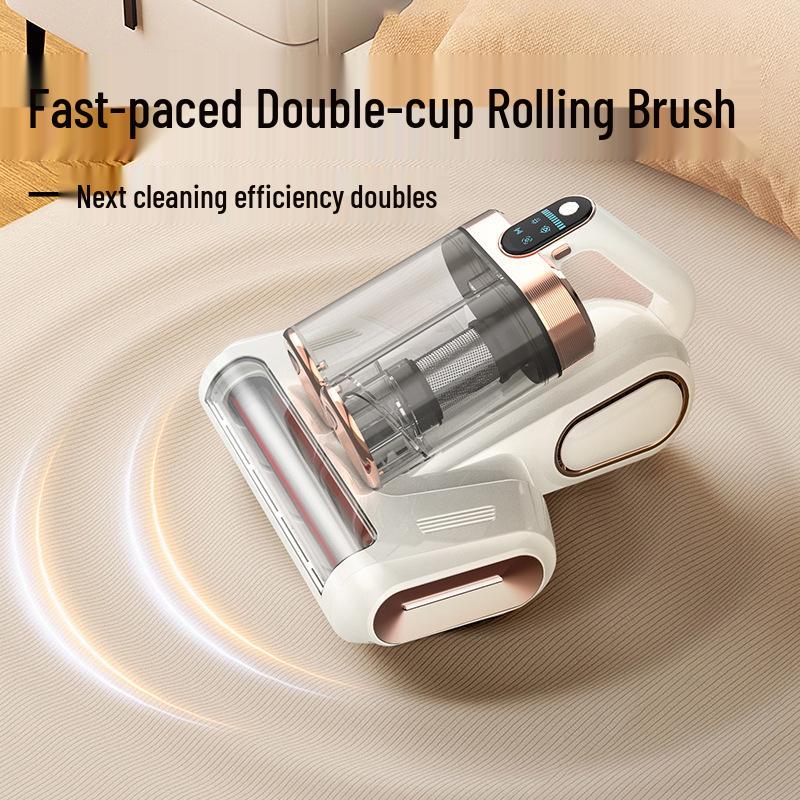 Трансграничный пылесос с двойным пылесборником, роликовой щеткой, защитой от клещей и УФ-стерилизацией