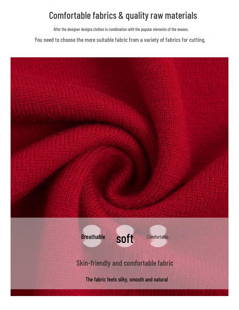 Женский шерстяной кардиган Осень 2025 - Простой, универсальный дизайн