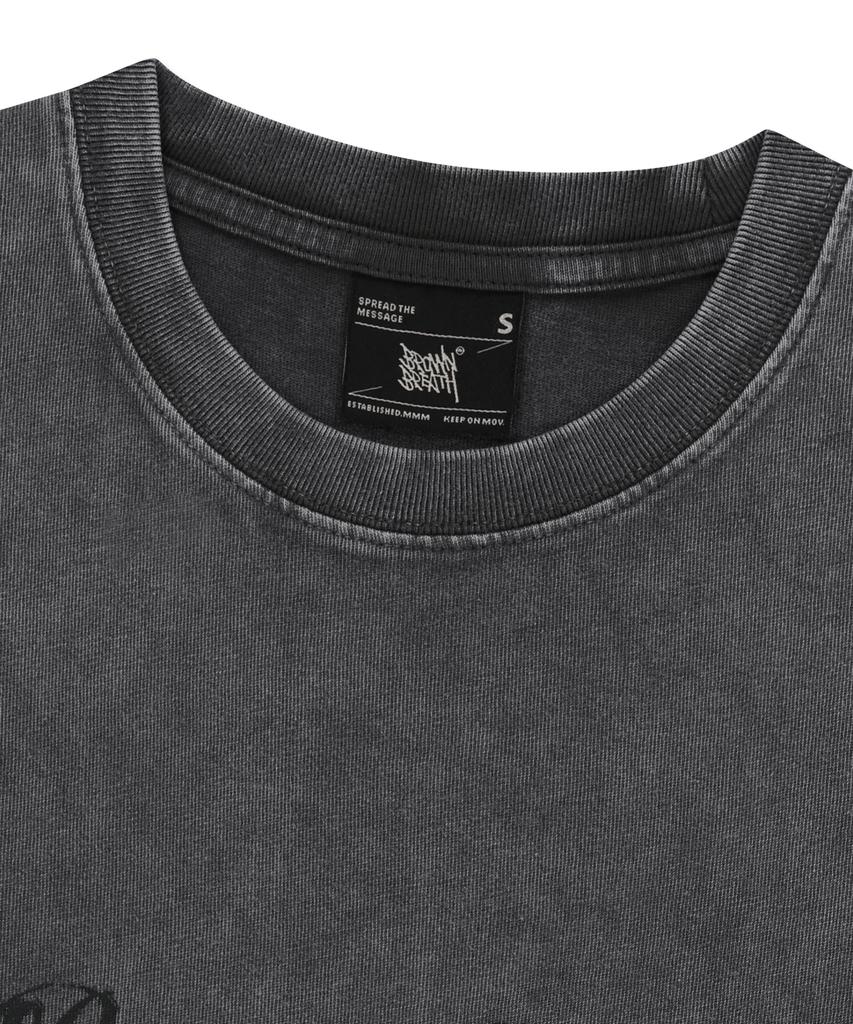 BROWNBREATH W Стиранная футболка Bb Regular - Угольный