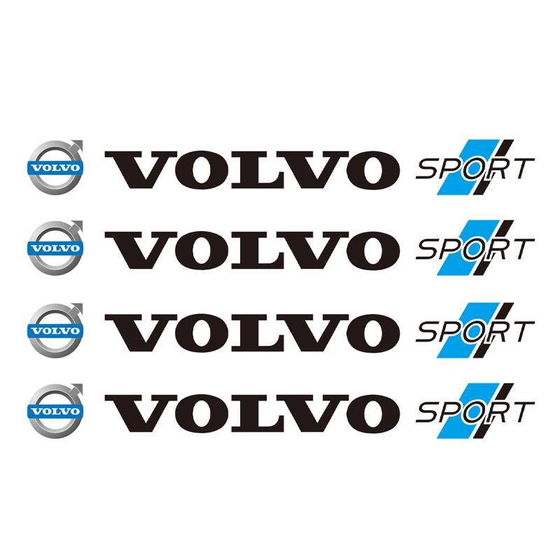 For Volvo 4PCS Car Body Stickers Auto Personalized Handsome Decal For Volvo Xc60 Xc90 V40 V60 S60 V50 V90 S80 C40 XC40 V70 XC70