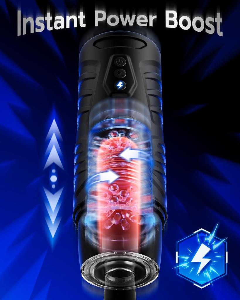 EINSEO AI Sync Мужской мастурбатор - Игрушка для взрослых, с 7 режимами толчков и вращения, «карманная вагина» для секса без рук