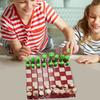 1 Set Magnetic Forest Mushrooms Chess Game with Roll-up Log Chessboard Kids Adults Portable Travel Educational Checker Board Game Toy
