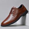 Mens Genuine Leather Oxford Shoes Classic Anti-slip Rubber Business Shoes Man Casual Leather Shoes Outdoor Formal Dress Footwear