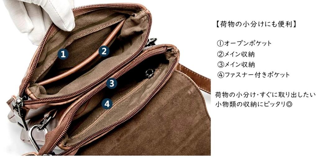 ZAZALAND Mini Shoulder Bag with Belt Detachable Shoulder Brown Pouch, Strap, 2-Way, Leather,