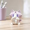 Милые фигурки животных для полки 3D-печатная фигурка кошки, Мультяшное настольное украшение с игриво прикрытым ртом, Миниатюрный дизайн украшения для дома и офиса,