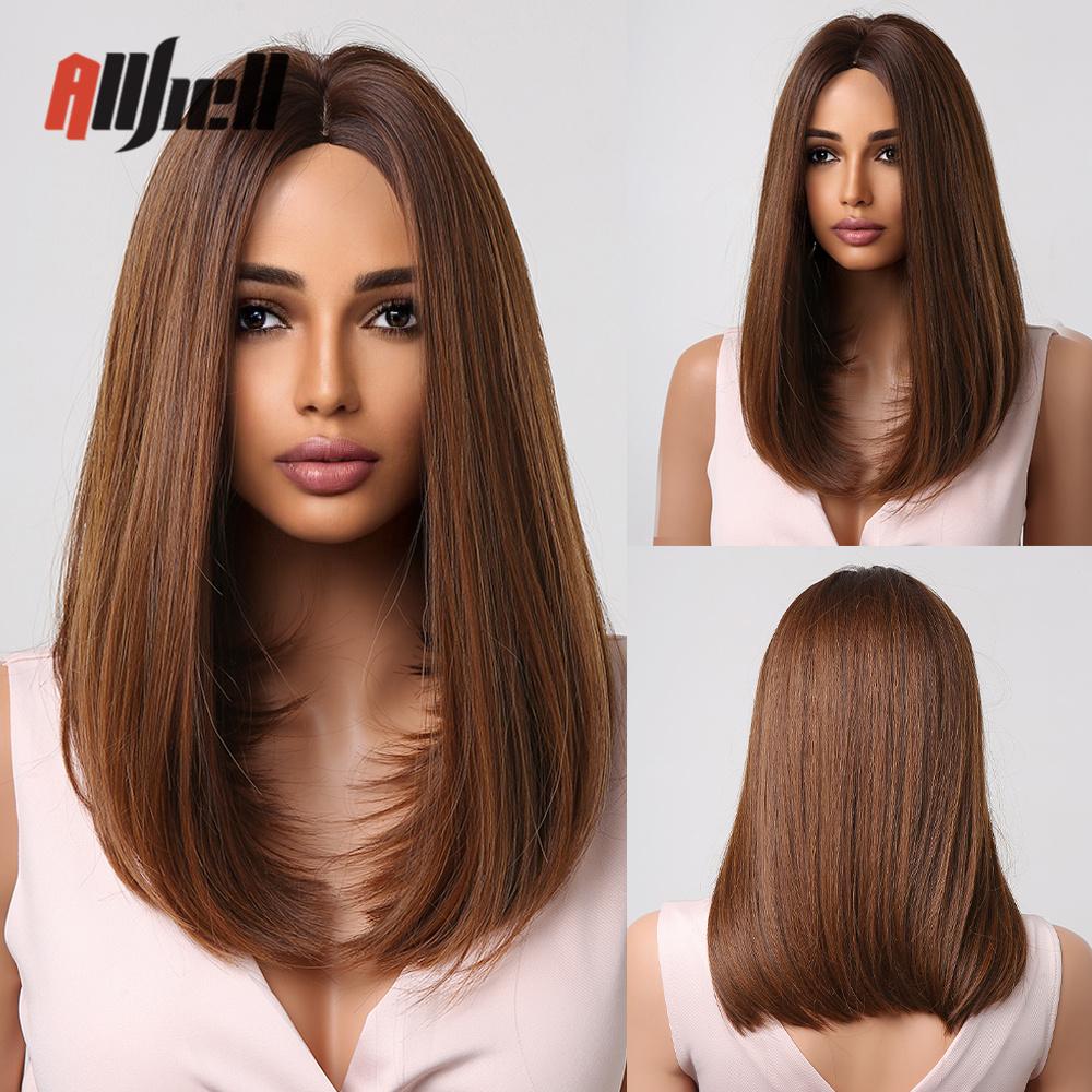 Synthetic Bob Hair Wig with Bangs Ombre Platinum Blonde Cosplay Wigs for Women Short Heat Resistant Female Daily Lolita Wavy Wig