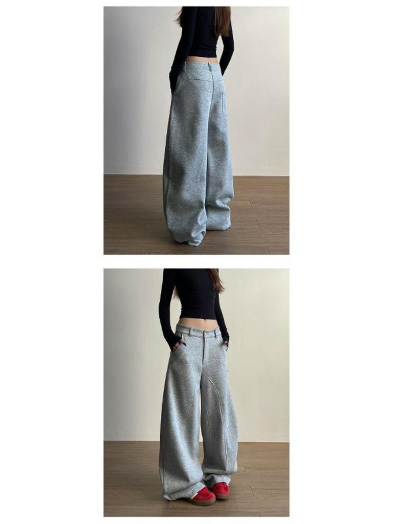 Женские свободные спортивные штаны в стиле ретро с вышивкой букв - Весенне-летние повседневные штаны силуэта полумесяца