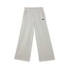 Wide Leg Fleece Lined Comfortable Simple Casual Pants Women Pants Snow-White 689591-87