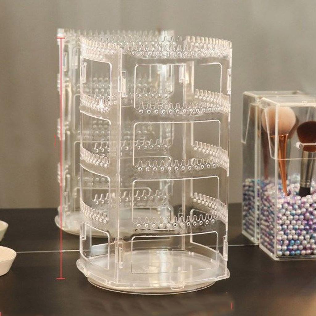Стойка для выставки товаров ювелирных изделий Пластиковый Многофункциональный вращающийся органайзер для сережек для серег-зажимов и ожерелья