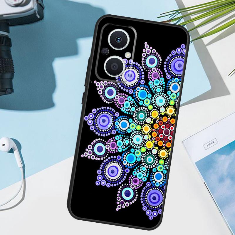 Элегантный Чехол с Цветочным Мандала-Дизайном для OPPO Reno 5Z 4Z 2Z 8T 3 4 5 6 7 8 Lite Find X5 X2 X3 Lite Neo X6 Pro