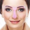 1/2/4/6Pcs Eyebrow Stencil Hollow Eyebrow Template with Handle Brow Mapping Guide Auxiliary Card Reusable Women Girls Fast Brow Shaping Tools