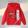 Boy's Sports Shirt Cartoon Print Boy's Fall/Winter Pullover Shirt Cars of the Universe Children's Hooded Sweatshirt Casual Shirt