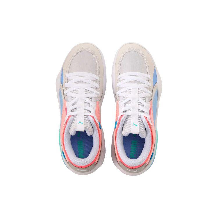 Puma Court Rider Twofold Nimbus Cloud Elektro Purple Unisex Sneakers White 195658-02