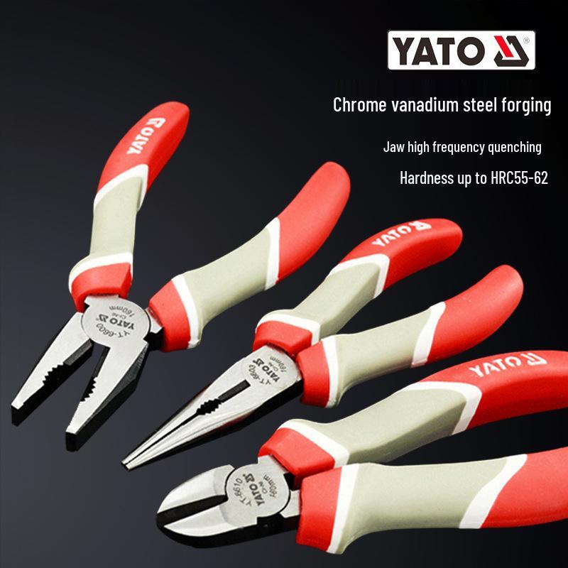 YATO Yiertuo 6" и 8" Длинногубцы, Пассатижи, Кусачки для проволоки, Заостренные клещи, Бокорезы.