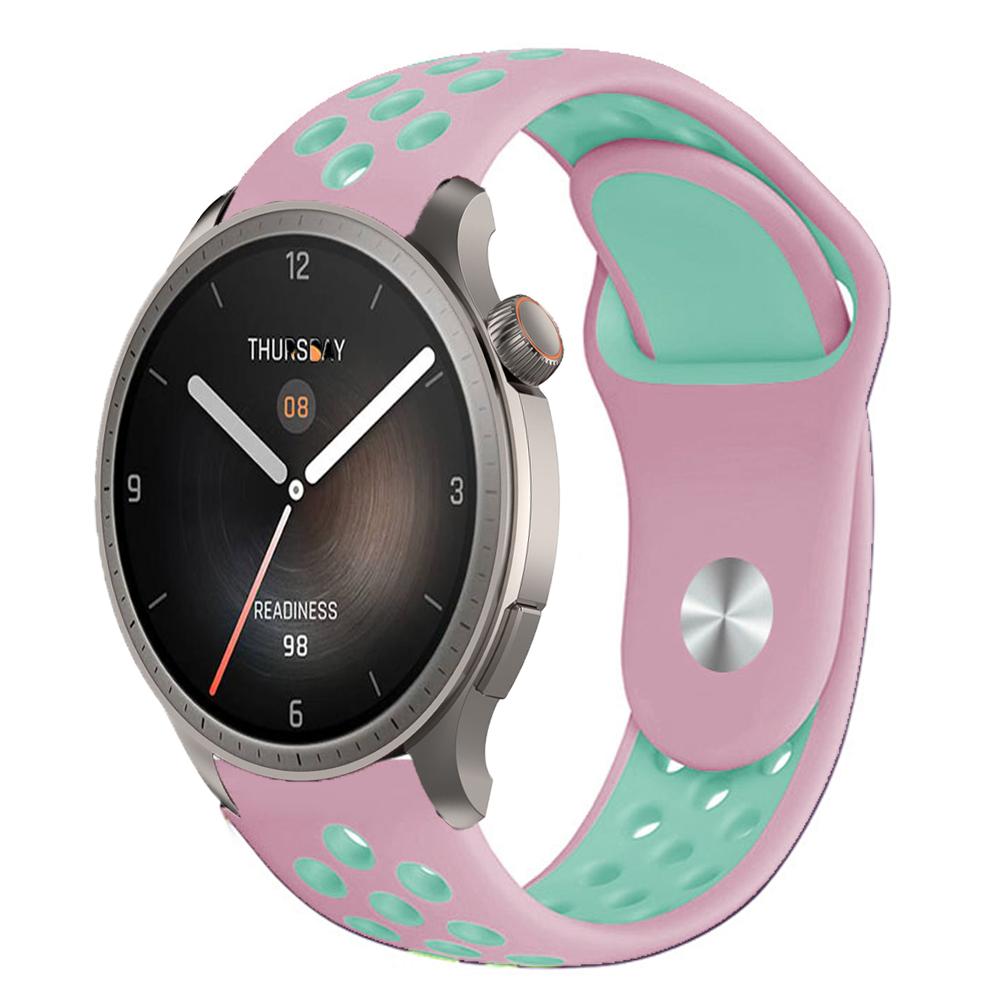 Силиконовый ремешок 20/22 мм для Amazfit Balance 2 1 Дышащий браслет для Amazfit Bip 6 5/GTR 47 мм/GTR 4 3 Pro/GTS 4/Active 2