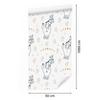 Mystical Hands Wallpaper, White and Light Gray, for Living Room and Bedroom, 50x1000