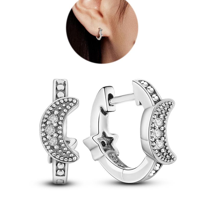 Серьги-гвоздики из натурального серебра S925 с перьями любви, оригинальные подвески-кольца для женщин и девочек, серьги-гвоздики, ювелирные изделия, подарки