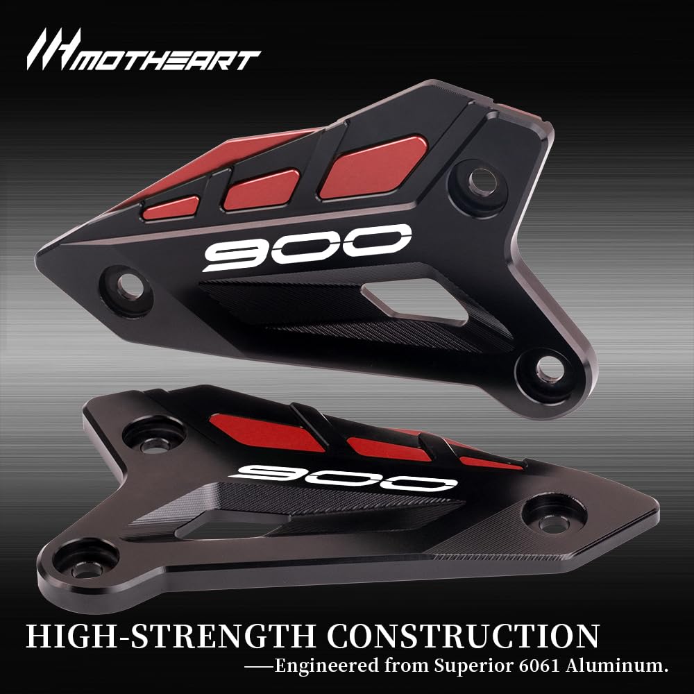 MotHeart Защита пятки задней педали мотоцикла для Z900 2017-2024 Z900SE 2022-2024 Прочная защитная пластина Z900 z900se Запчасти (красный)
