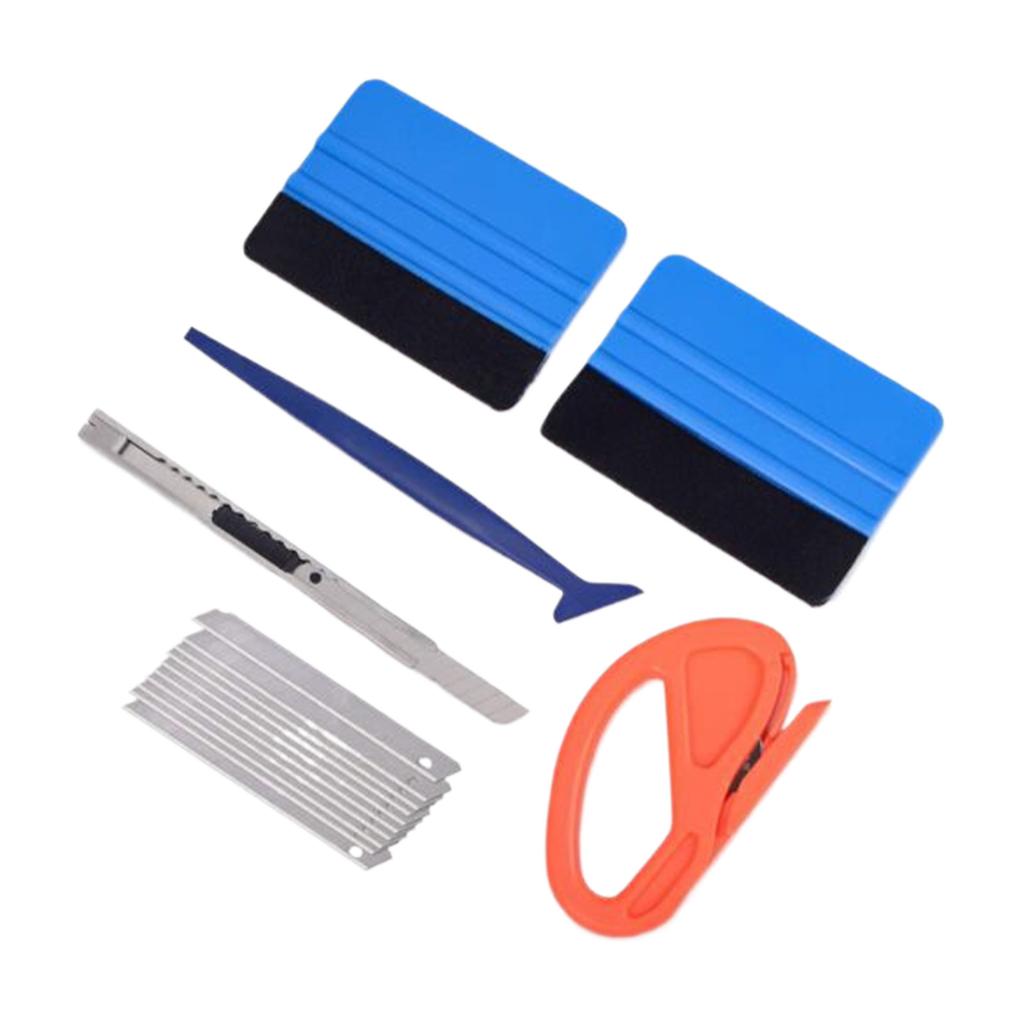 Car Film Wrap Tool Kit Vinyl Spatula Scraper Cutter for Vehicle Window Tint Car Accessories Wrapping Tools Squeegee Set