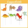 Themed Dinosaur Cake Accessory Paper Flag Plugin Set Birthday Decoration Party