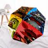 Freddy Bear Fashionable Automatic Opening/Closing Folding Umbrella. Portable and Foldable, Ideal for Gift, Travel, and Daily Use.