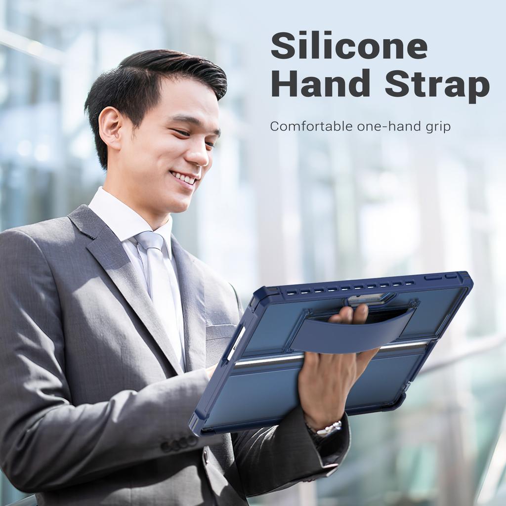 Case for Microsoft Surface Pro 11, Surface Pro 10, Surface Pro 9 13 Inch, All-in-One Rugged Cover with Kickstand Protective Case