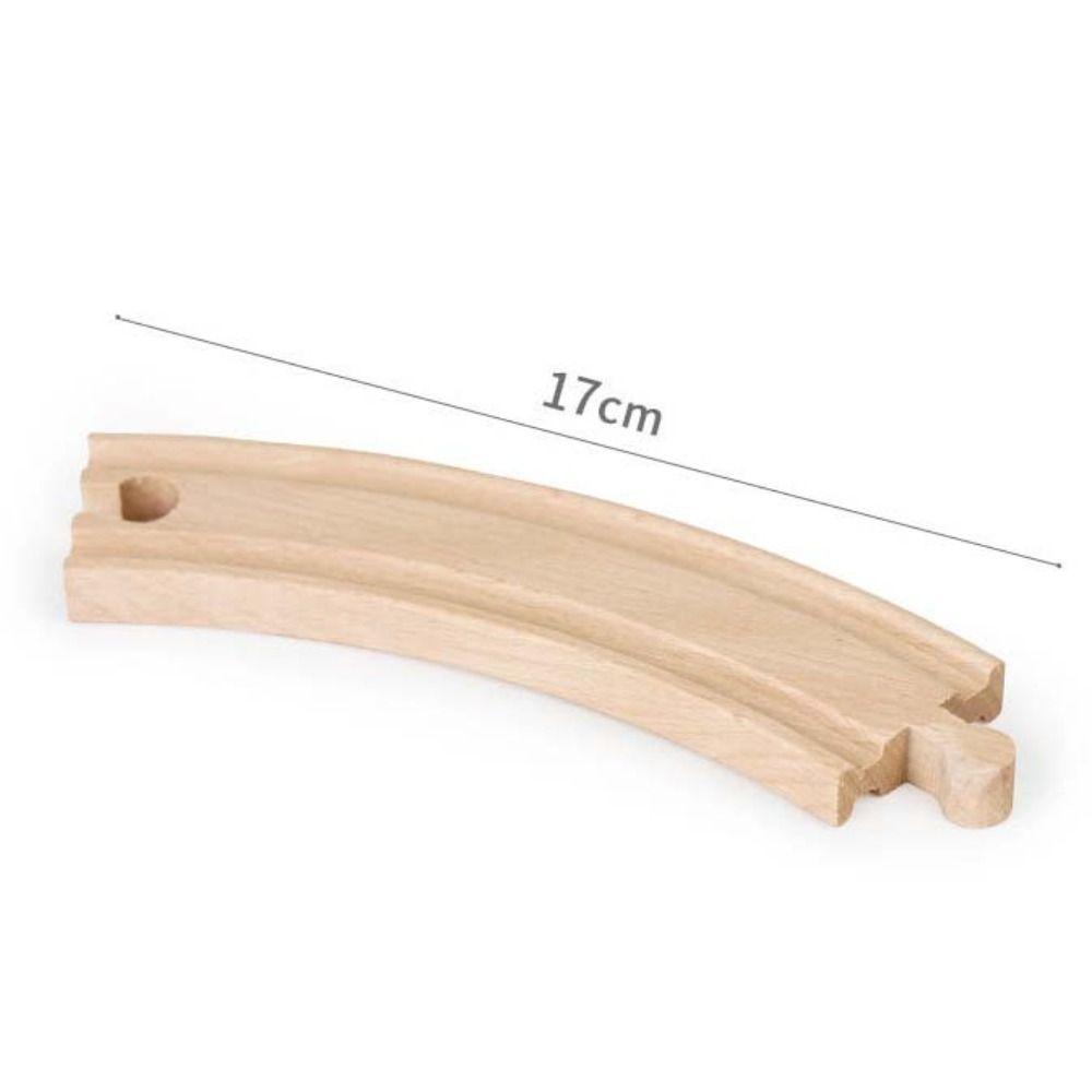 Children Wooden Track Accessories Train Track Toys Track Connector Toys Wooden Track Railway Toys