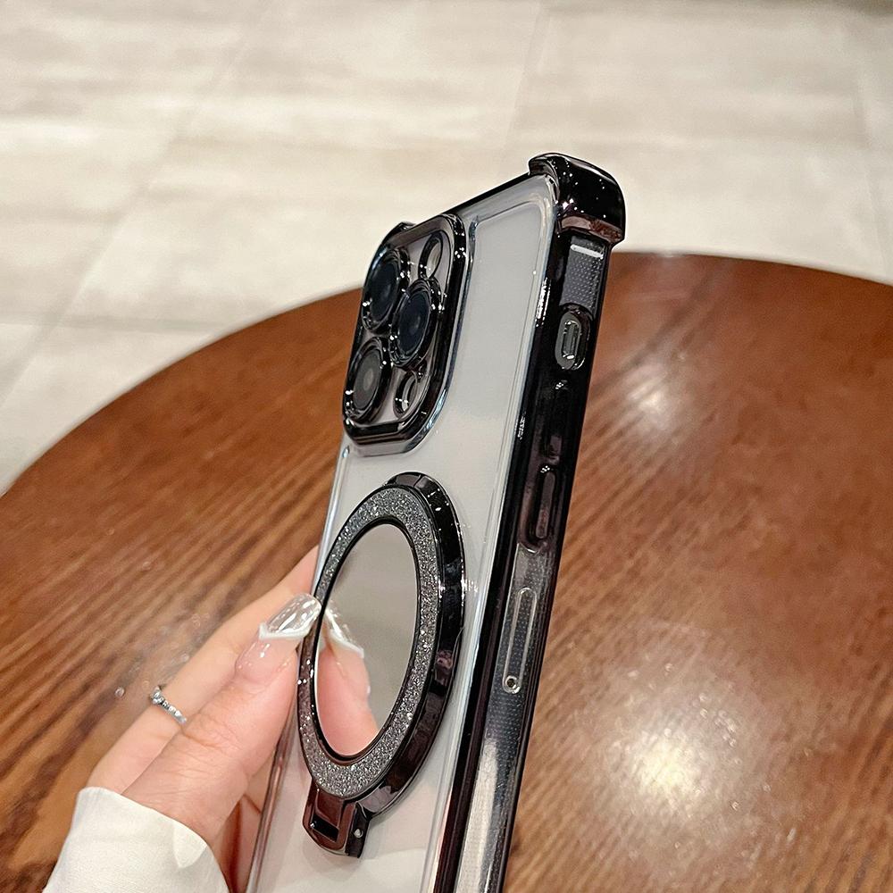 Чехол-держатель для зеркала с покрытием, мягкий силиконовый, четыре угла, воздушная подушка, противоударный, защитный чехол для Samsung Xiaomi Poco Redmi
