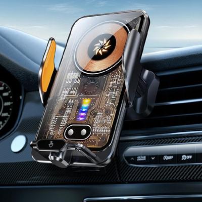 Беспроводная автомобильная зарядка, Держатель для телефона Автомобильное крепление 66 Вт Быстрая зарядка Автоматический зажим Автомобильная зарядка Держатель для телефона Крепление